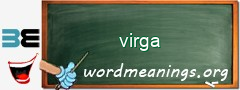 WordMeaning blackboard for virga